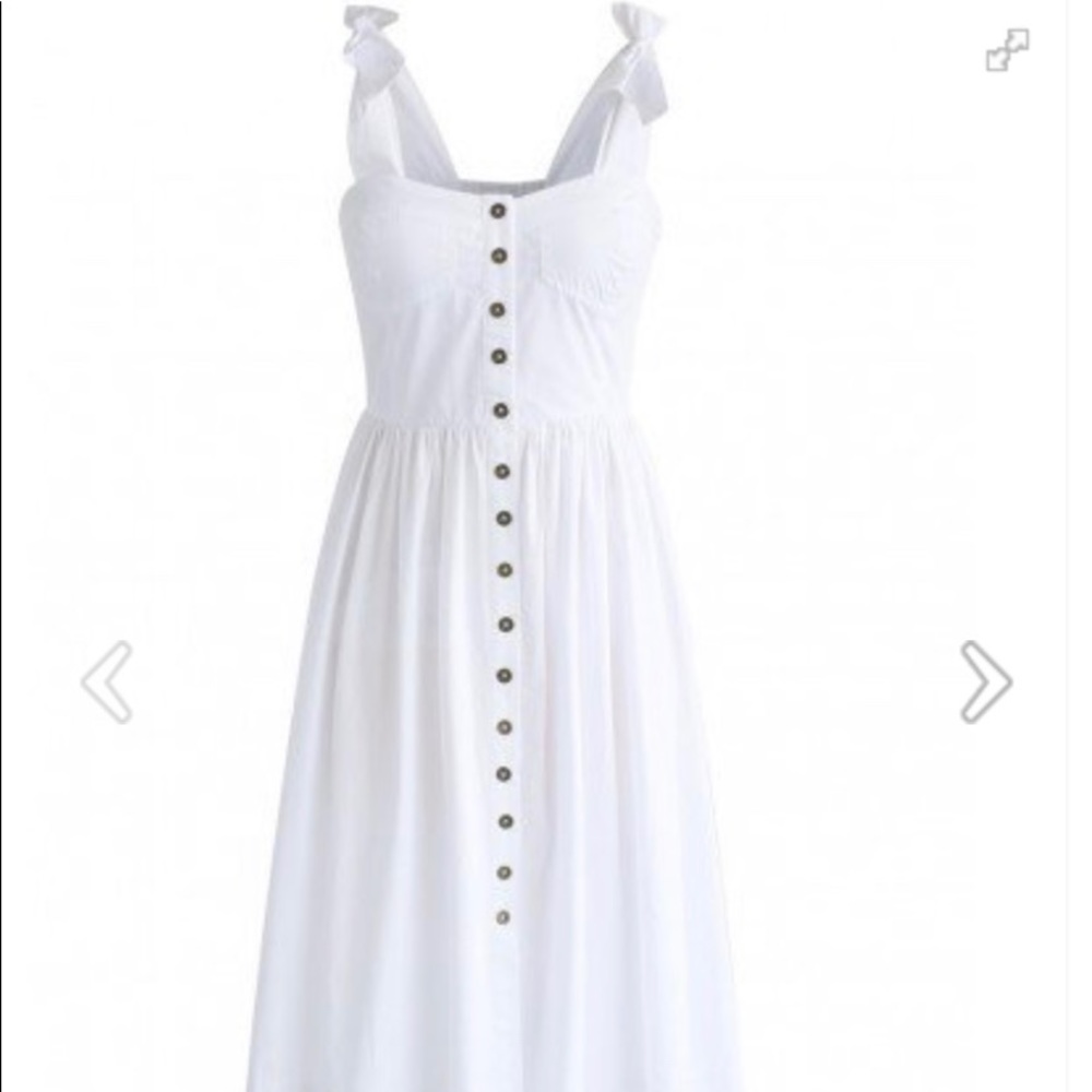 Chicwish Dashing Darling white midi dress